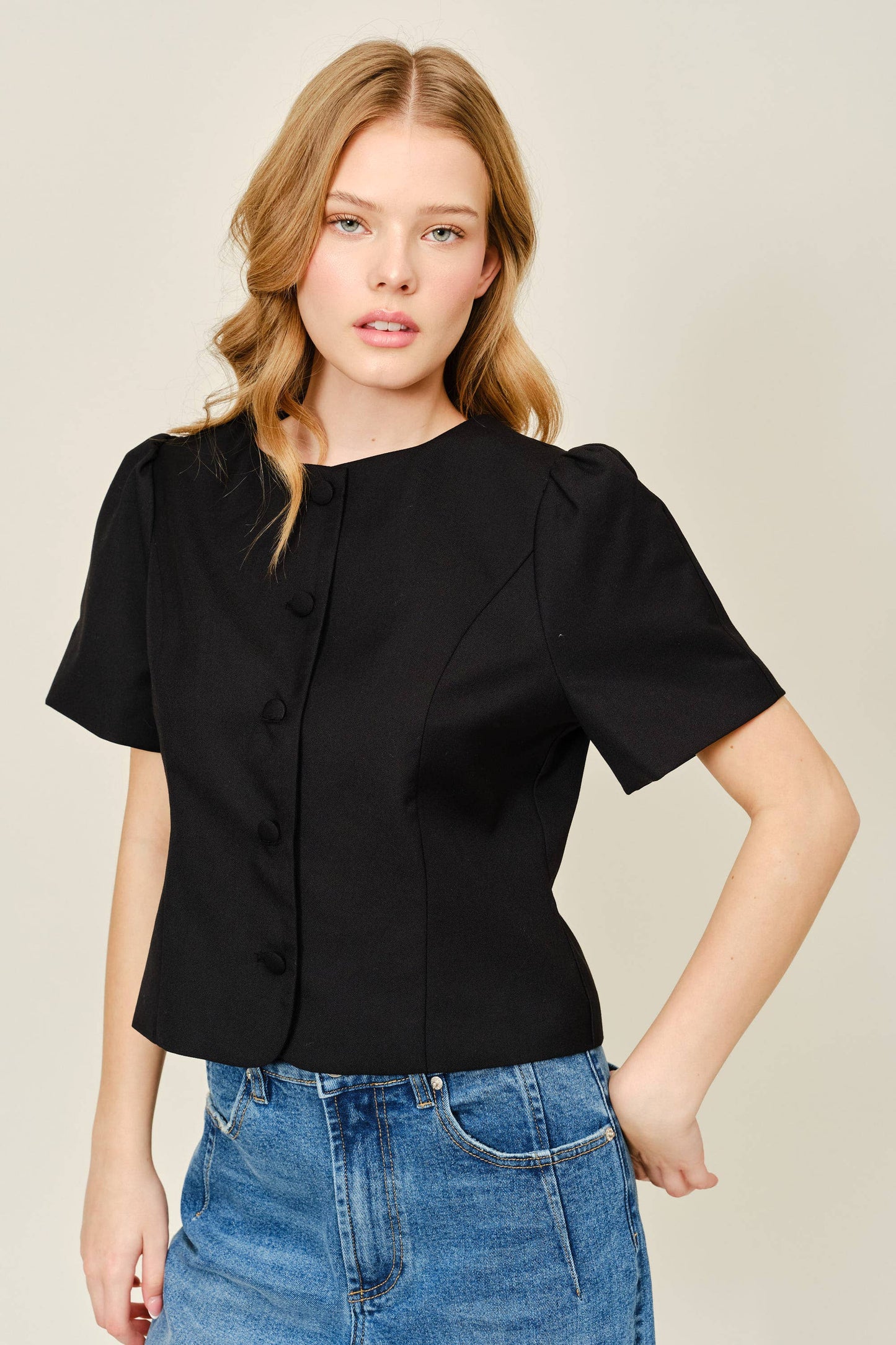 Femme Classic Button Down Blouse