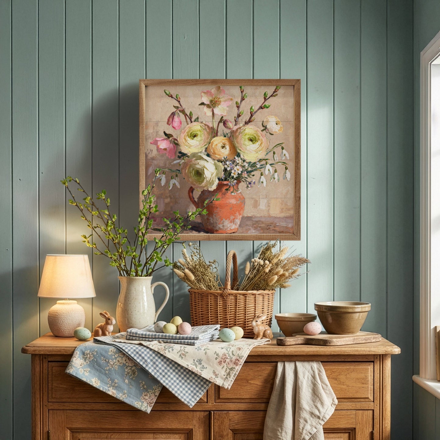 Early Spring Bouquet Wooden Art Print