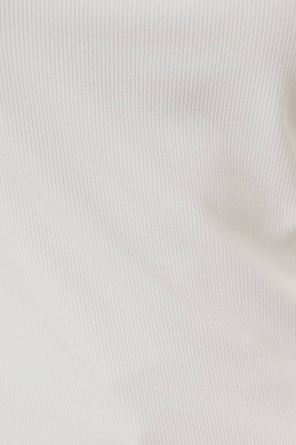 U- Neck Eyelet Ribbed Tank Top