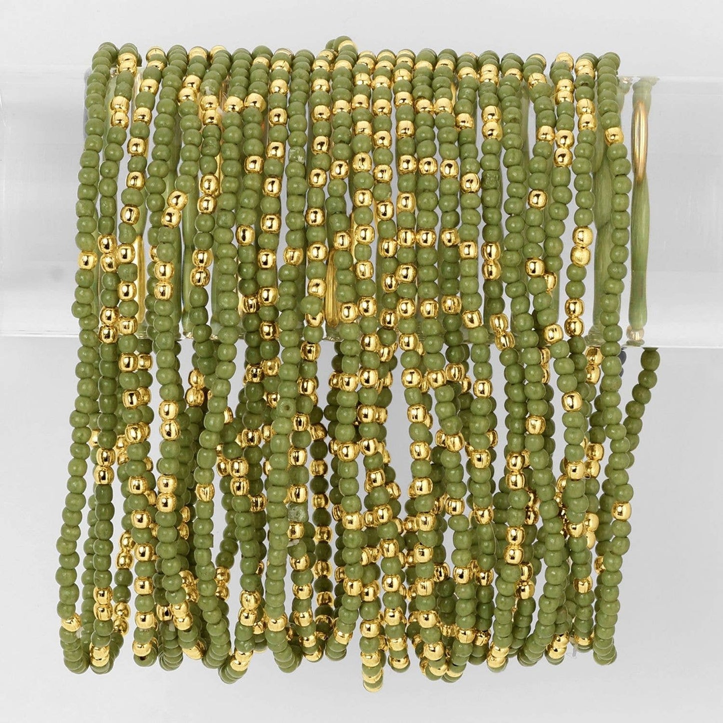 Solid Color 2mm Seed Bead Bracelets