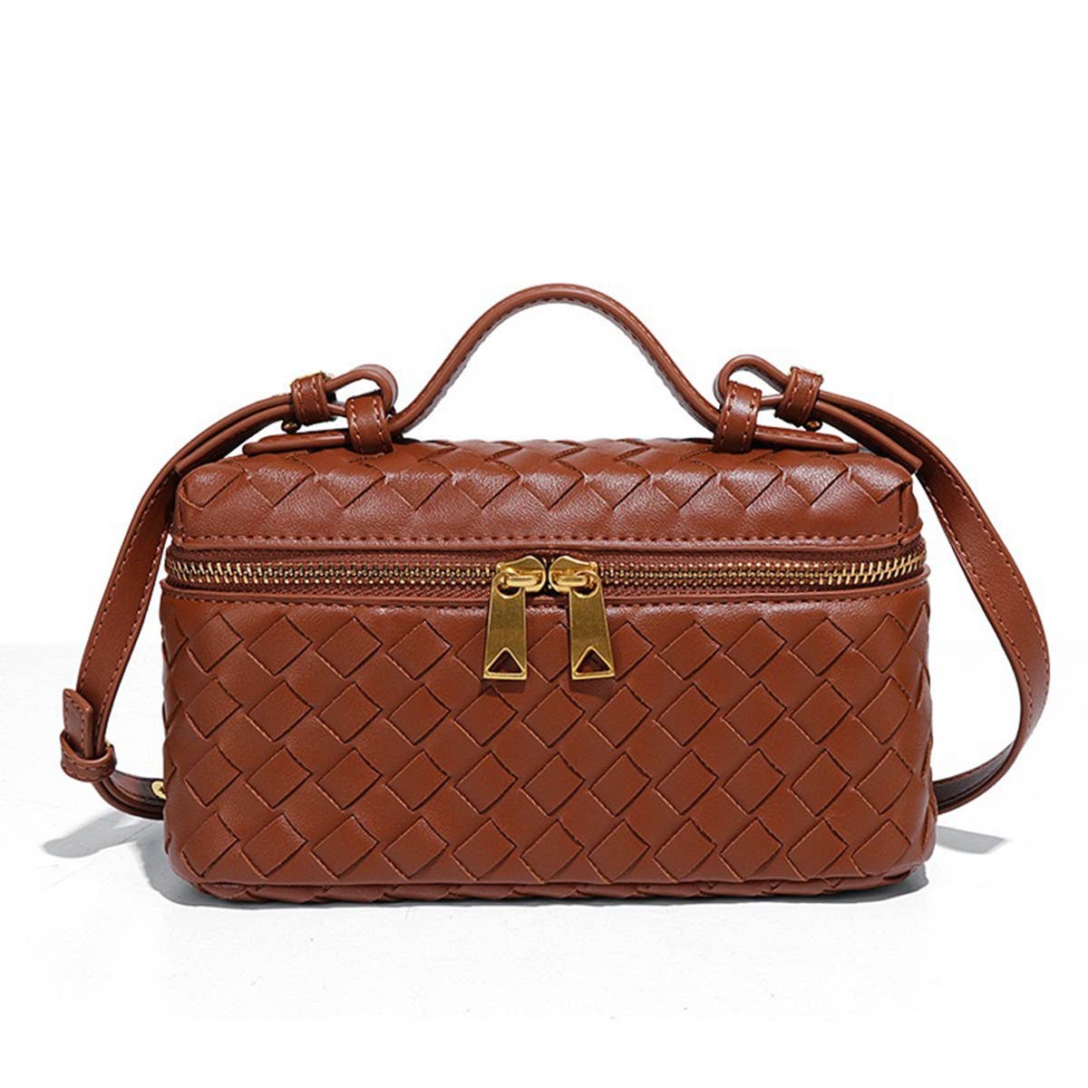 Handmade Woven Trendy Box Shoulder Bag_CWAB06123