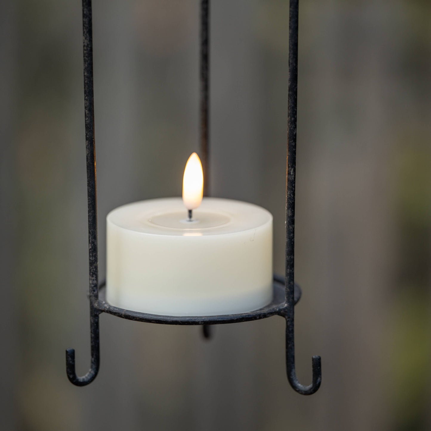 Outdoor Oversized 3D Flame Cream Tealight Candle