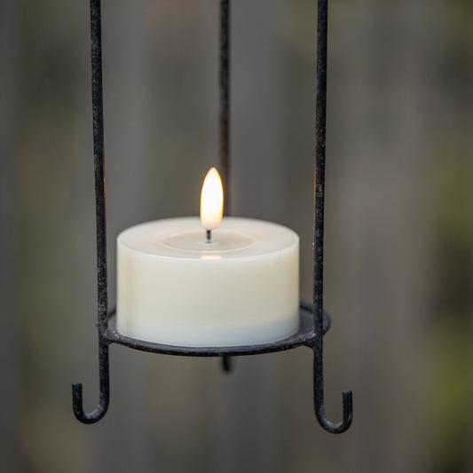 Outdoor Oversized 3D Flame Cream Tealight Candle