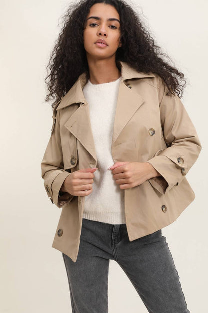 Cropped Trench Coat