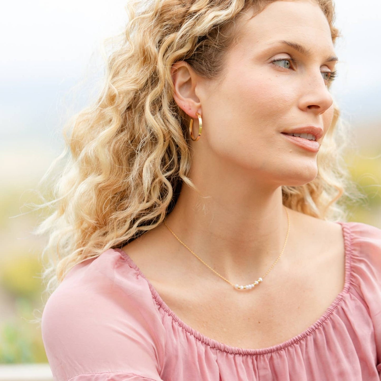 Flat Hoop Earrings