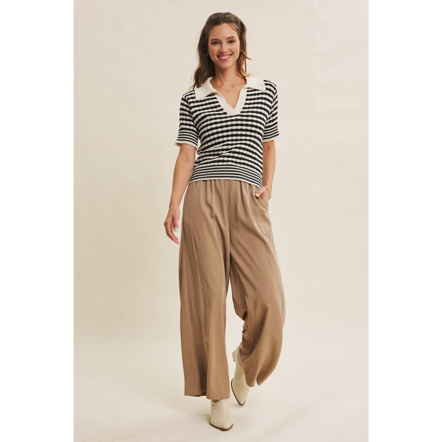 Washed Wide Leg Pants