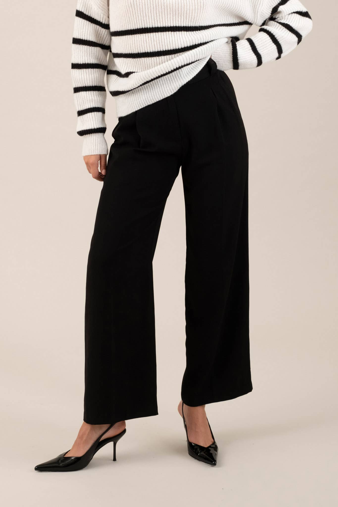 High Waisted Pleated Pants