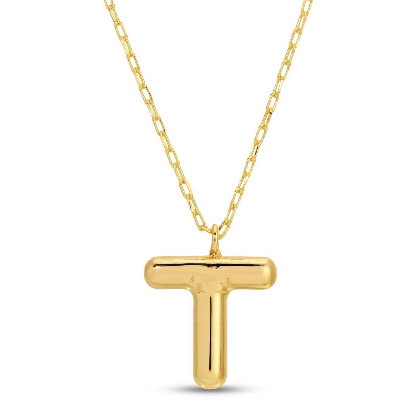 Large Balloon Initial Pendant