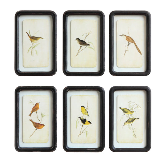 Distressed Wood Framed Wall Decor, 6 Styles