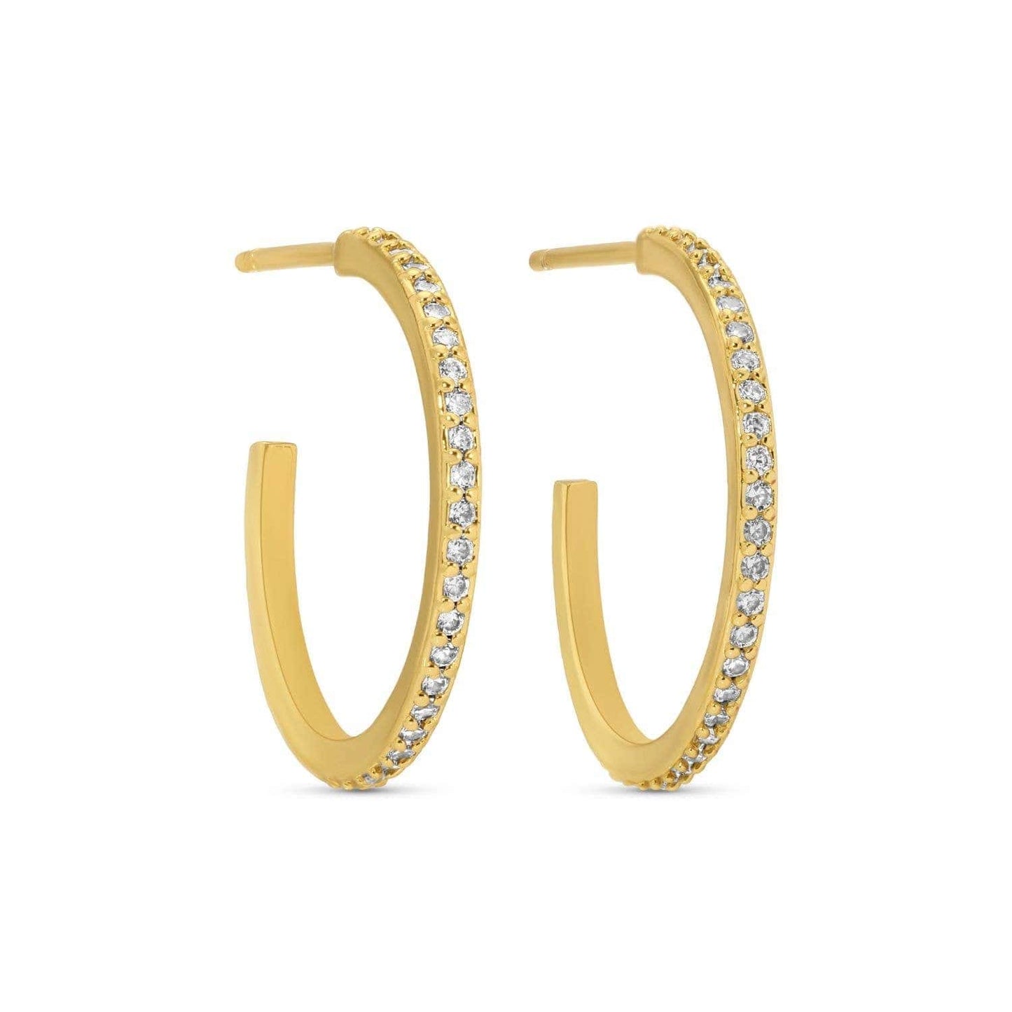 Pavé Hoop Earrings