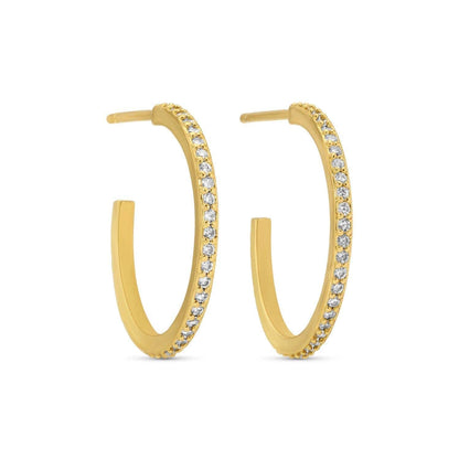 Pavé Hoop Earrings