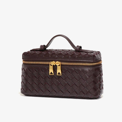 Handmade Woven Trendy Box Shoulder Bag_CWAB06123