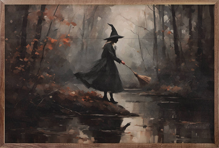 Witch Hunt In Forest Wall Art