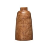 Paulownia Wood Vase, Walnut Stained Finish