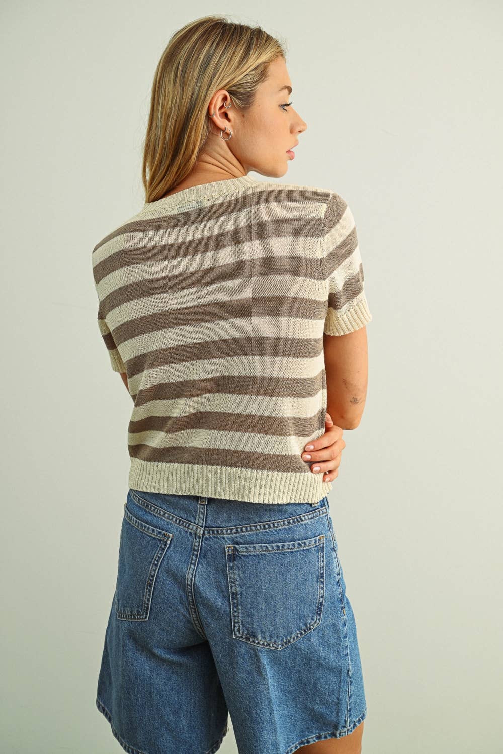 Striped Knit Top