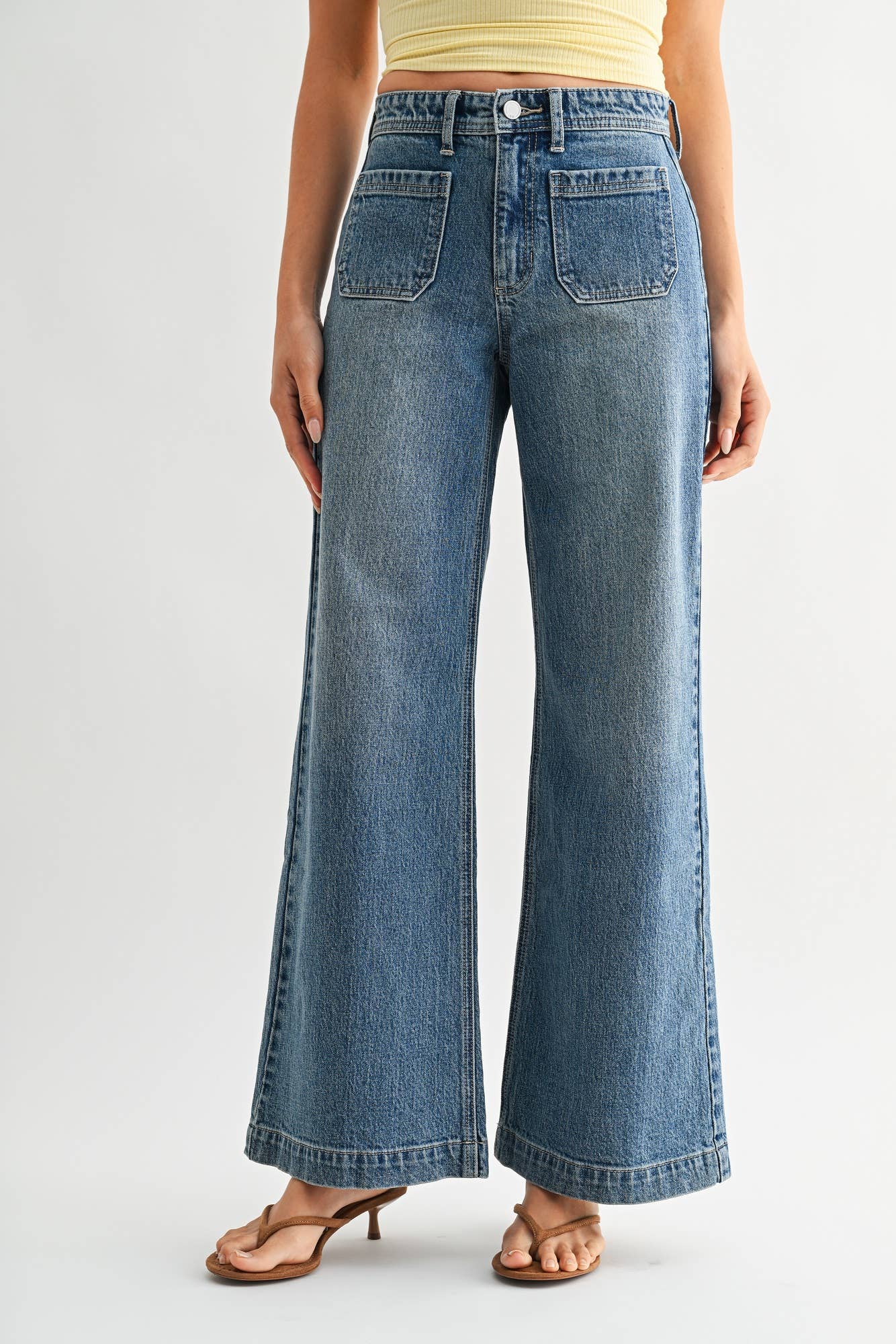 Micro Patch Pocket Wide Leg