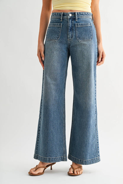 Micro Patch Pocket Wide Leg