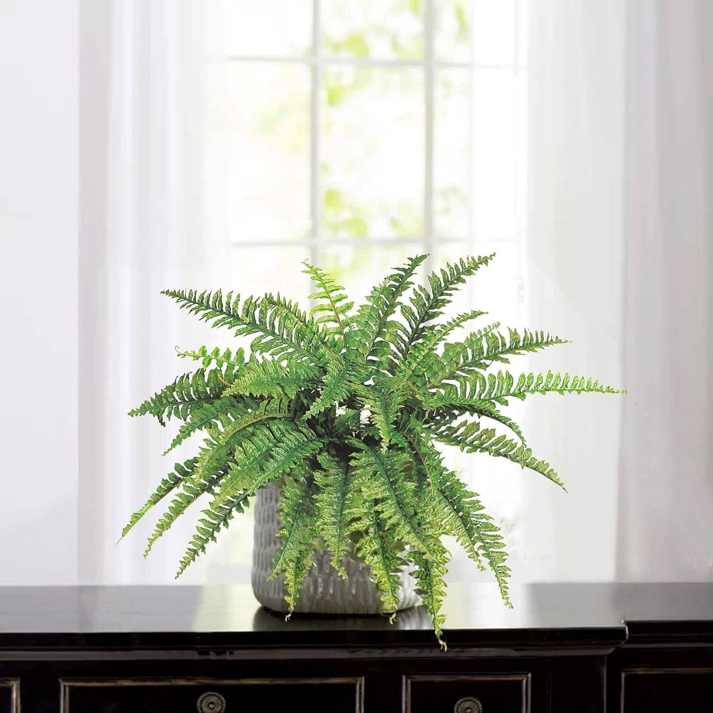 Boston Fern Artificial Plant - Uv Resistant Indoor/Outdoor