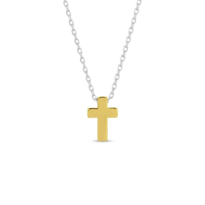 Small Simple Cross Necklace
