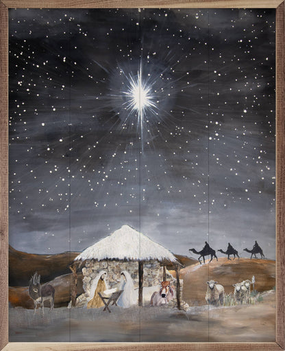 Nativity By Jodi Hatfield Art Print