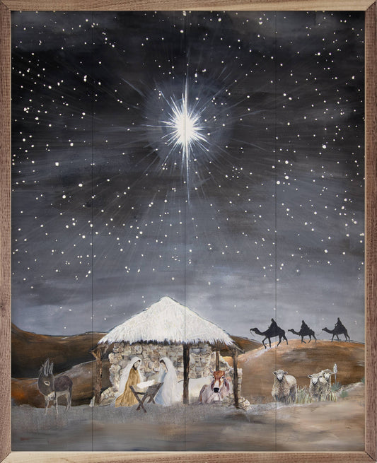 Nativity By Jodi Hatfield Art Print