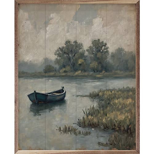 Boat On The Lake Art Print