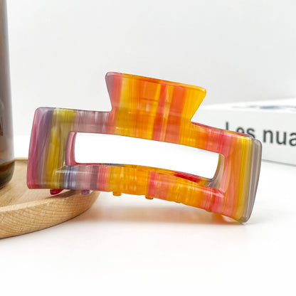 Rectangular Acetate Hair Claw, Premium Quality Hair Clip