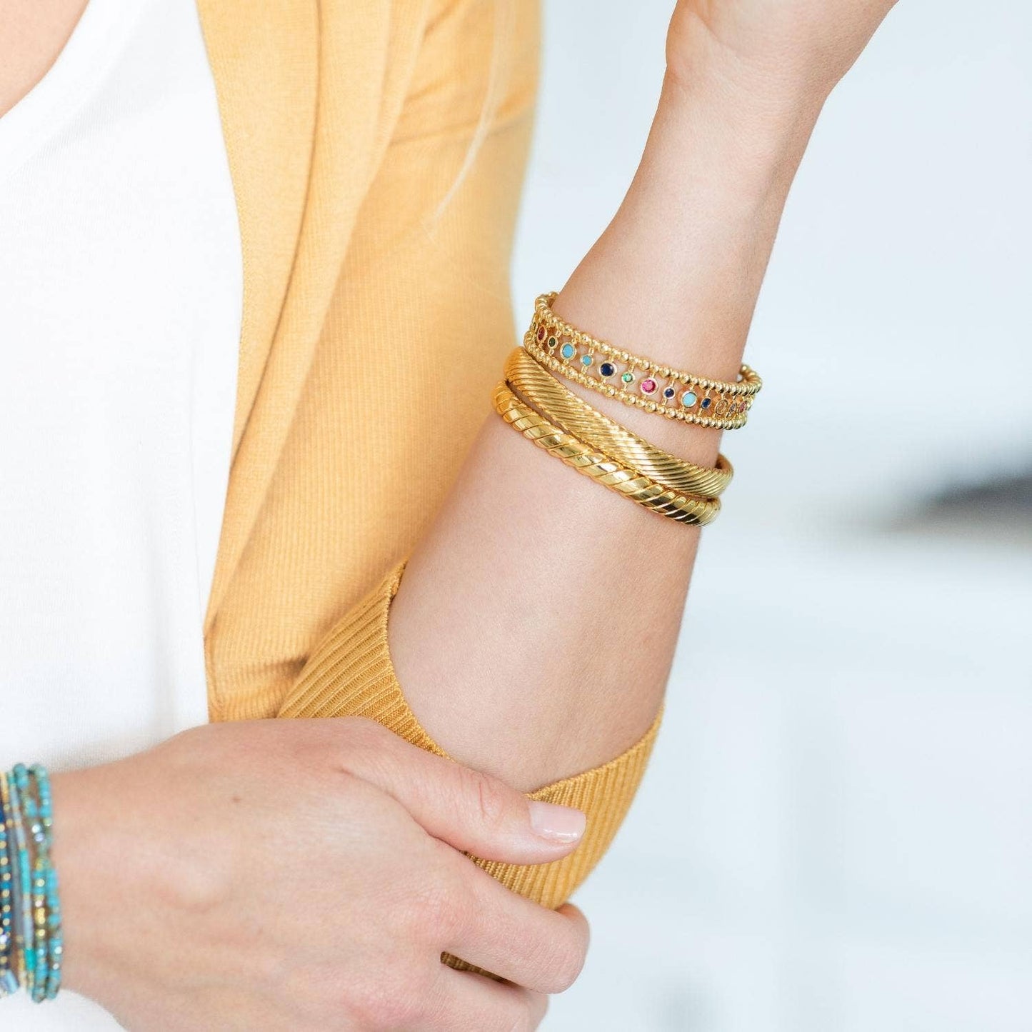Gold Cable Cuff