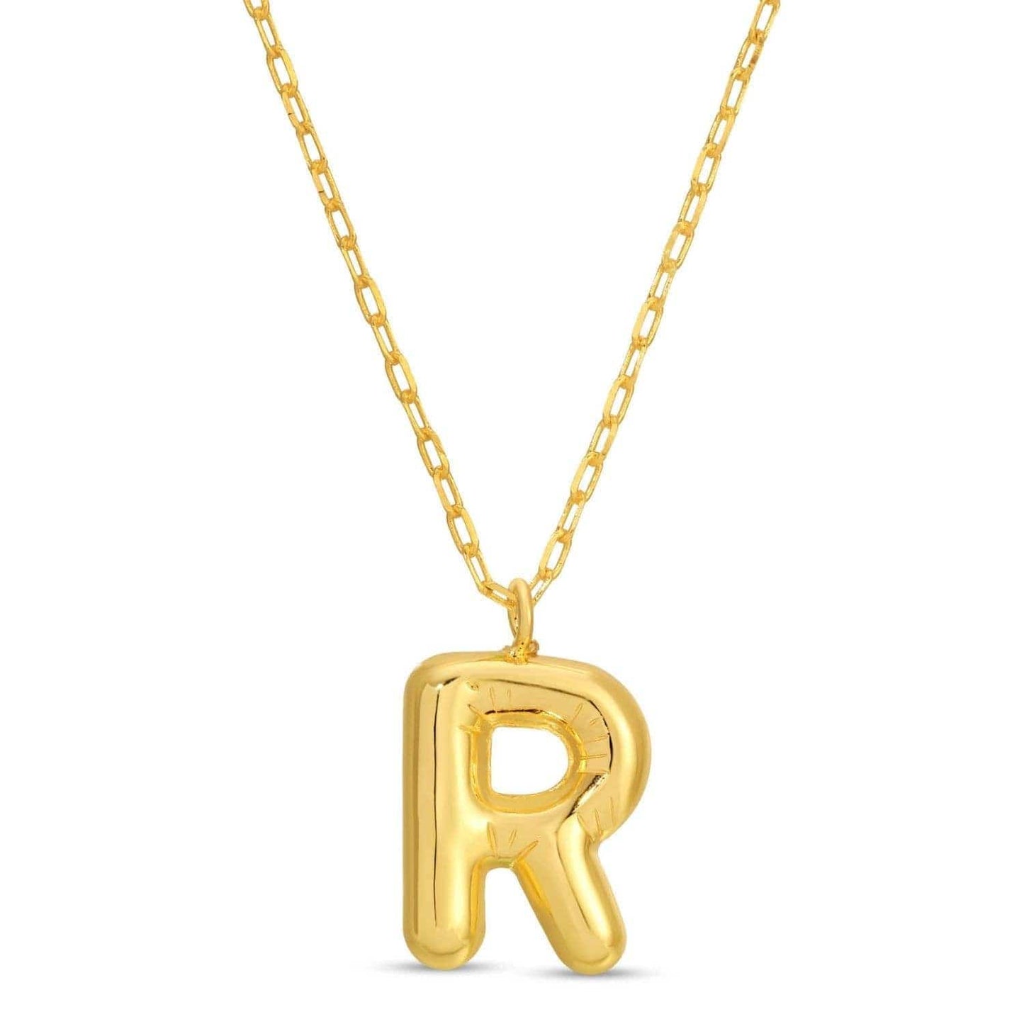 Large Balloon Initial Pendant