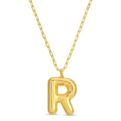 Large Balloon Initial Pendant