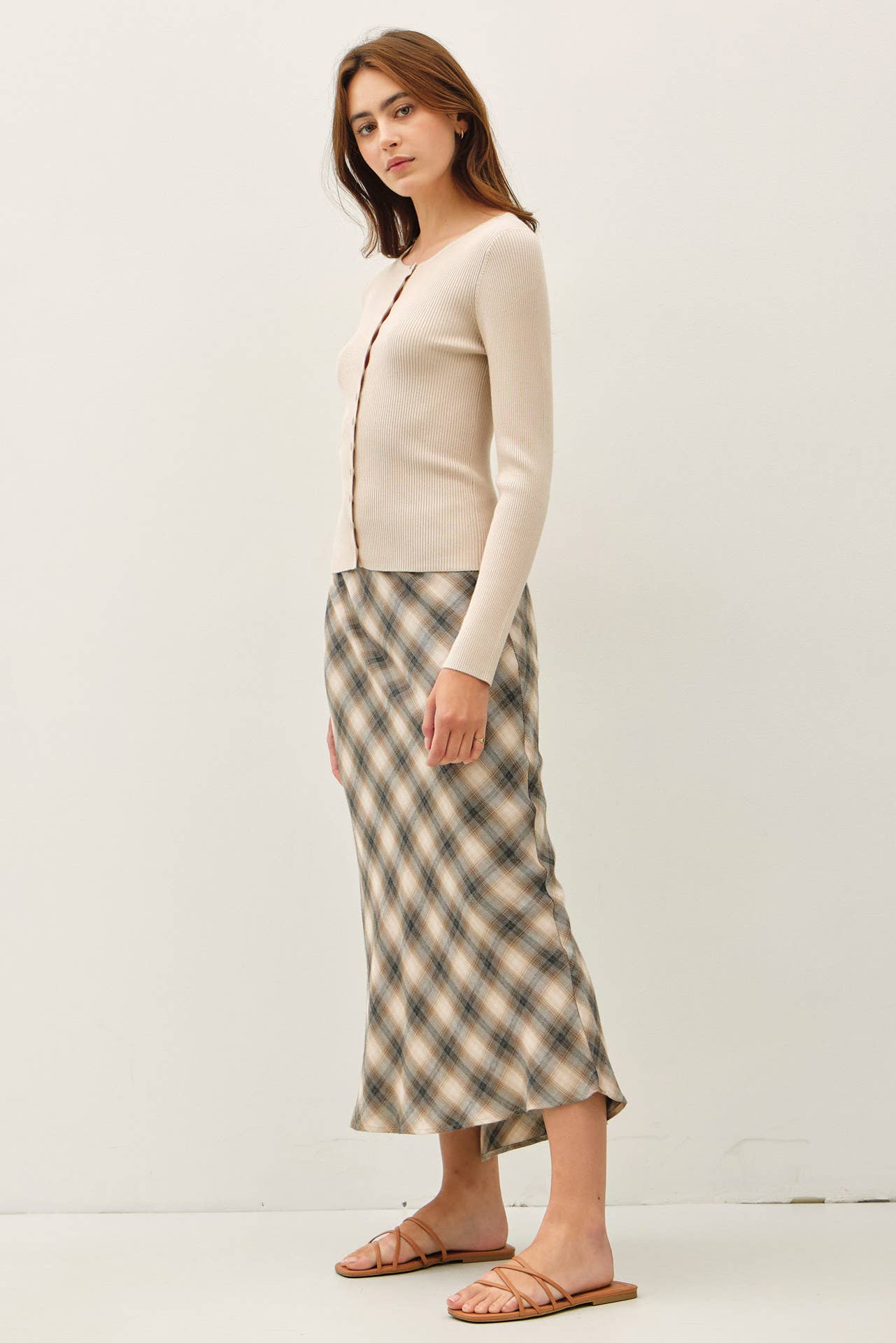 Ribbed Button Up Cardigan