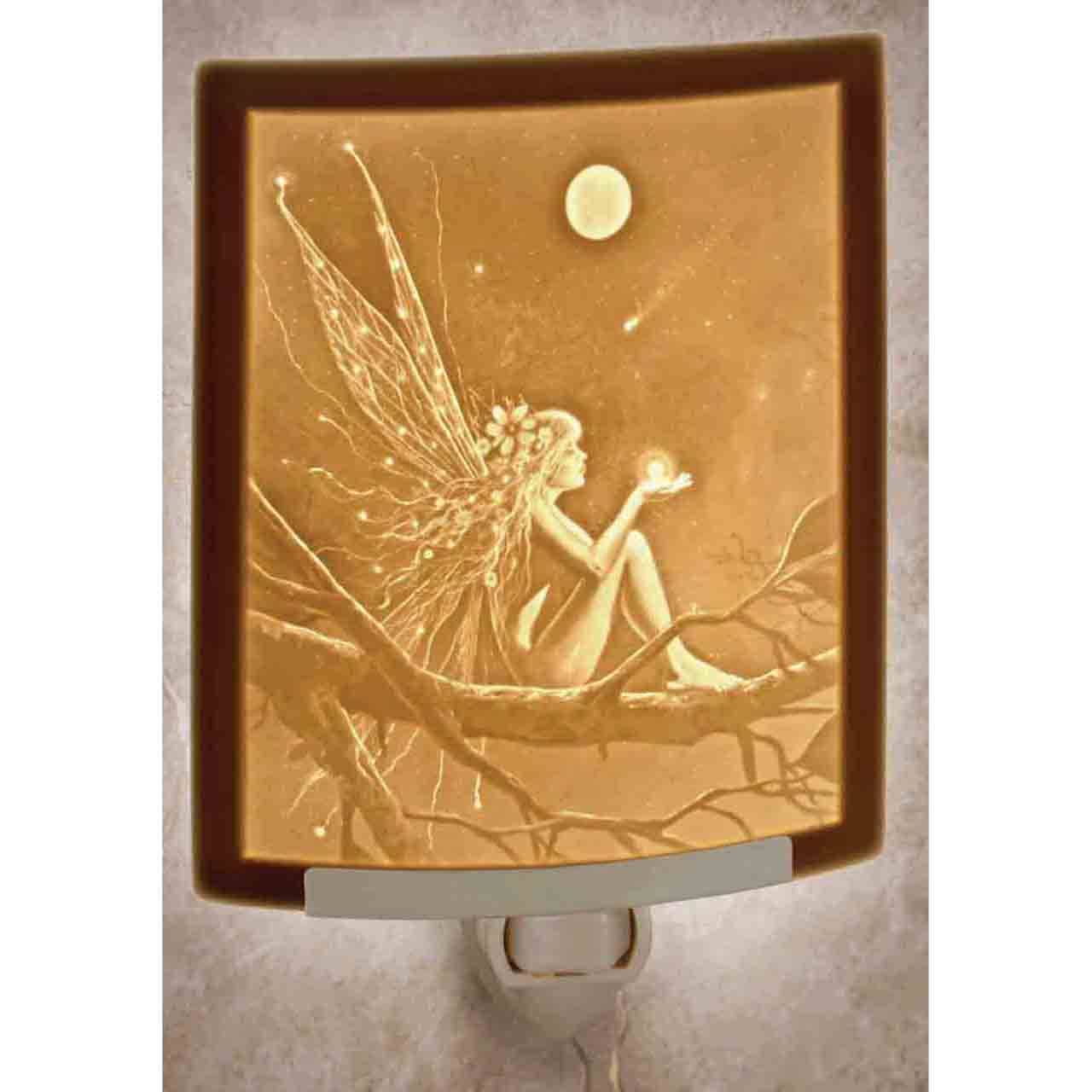 Winged Figure Porcelain Nightlight