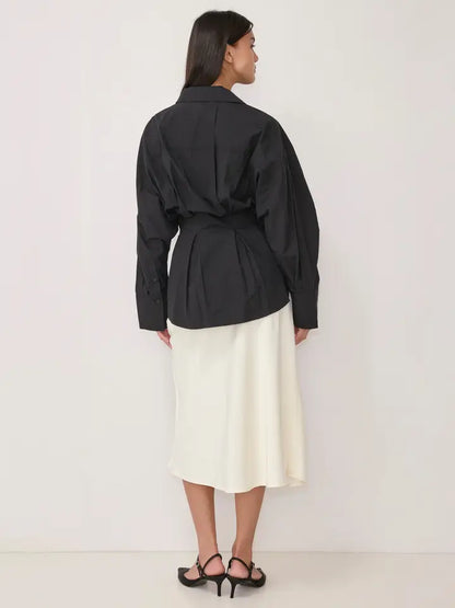 The Ellie Sculptural Cotton Shirt