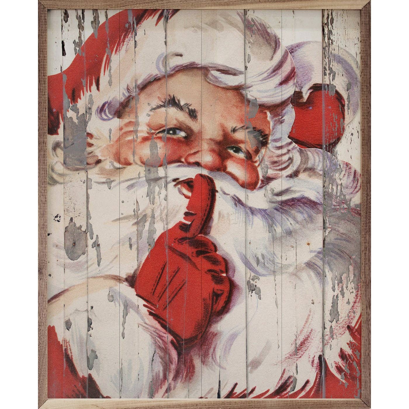 Santa Be Quiet Shh Art Print