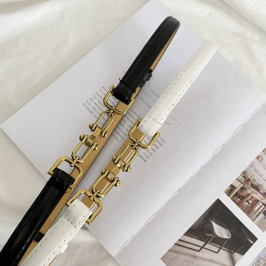 Vintage Matte Thin Belt