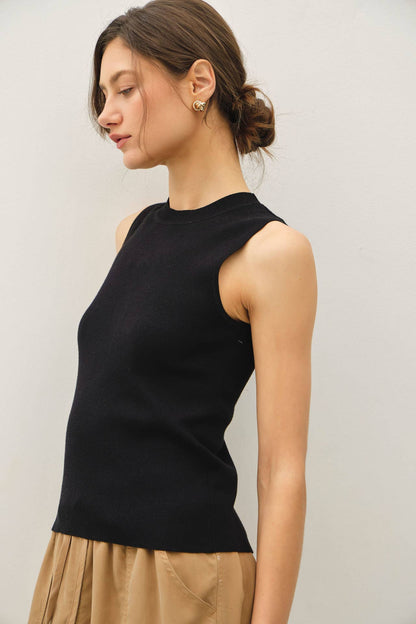 Classic Crew Neck Sleeveless Tank