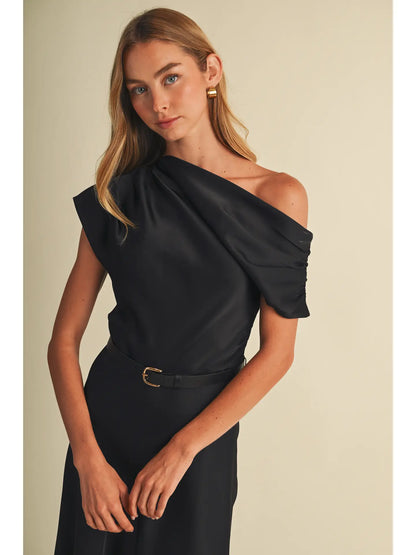 Asymmetric Bias-Cut Dress