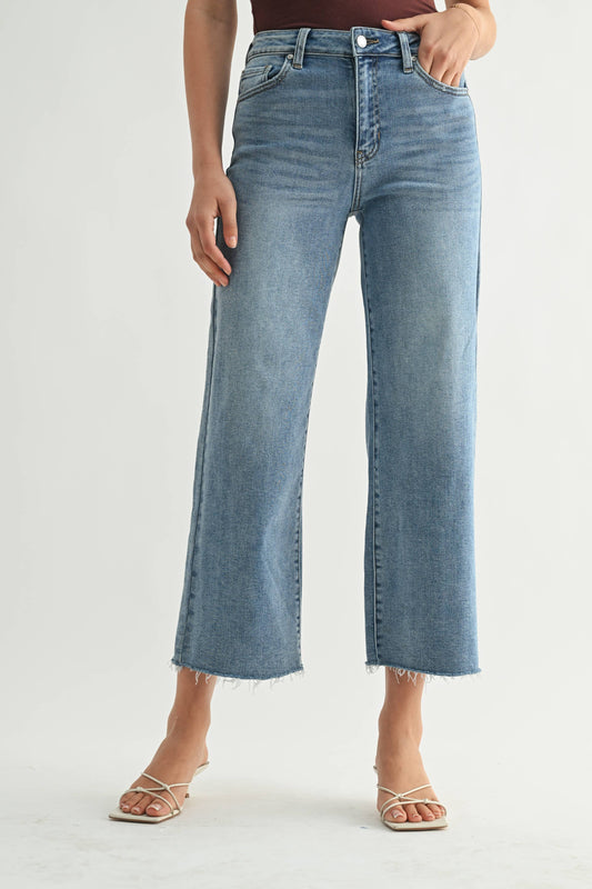Slim Wide Leg Jeans