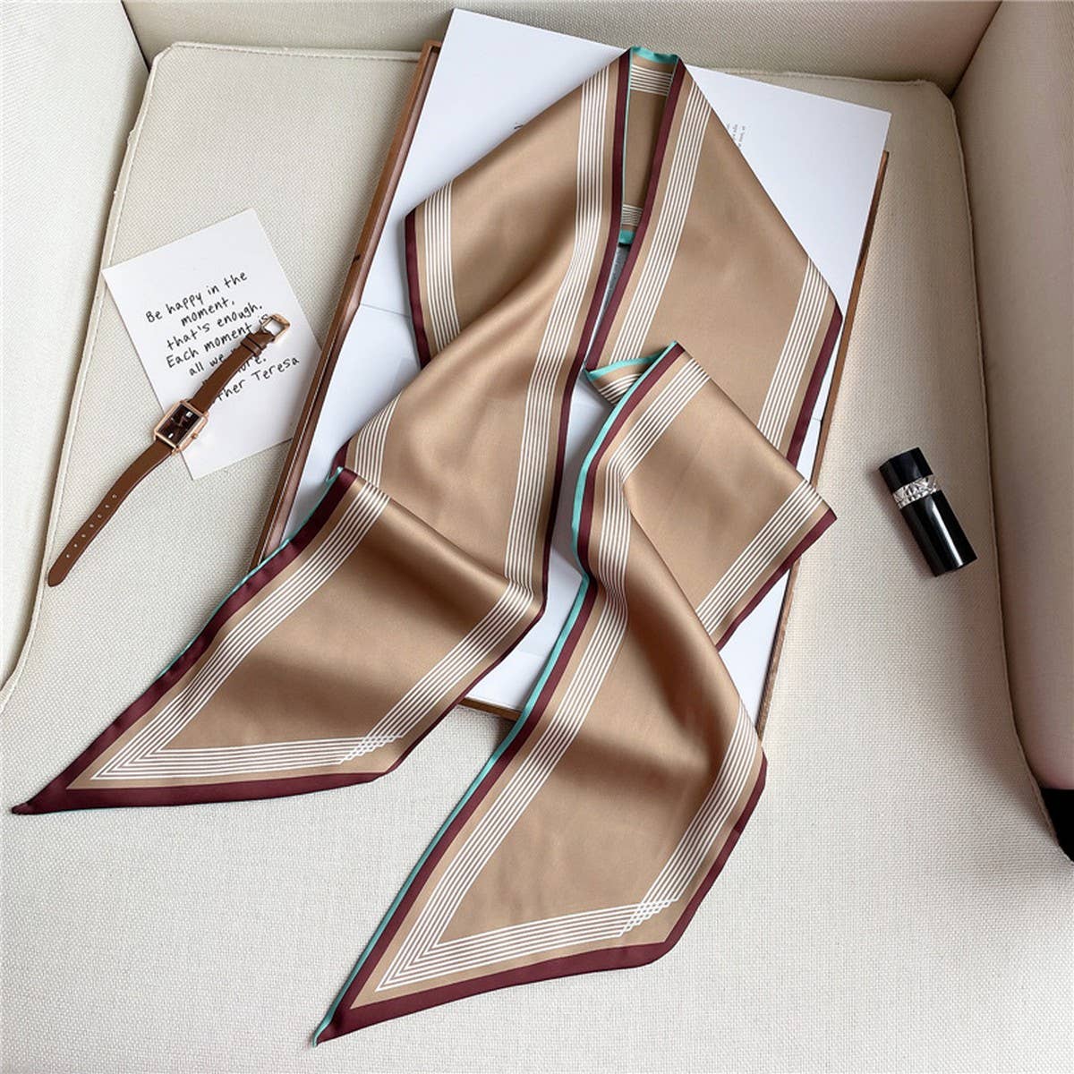 Thin Silk Head Scarf