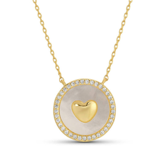 Shimmer & Shine Heart Accented Necklace