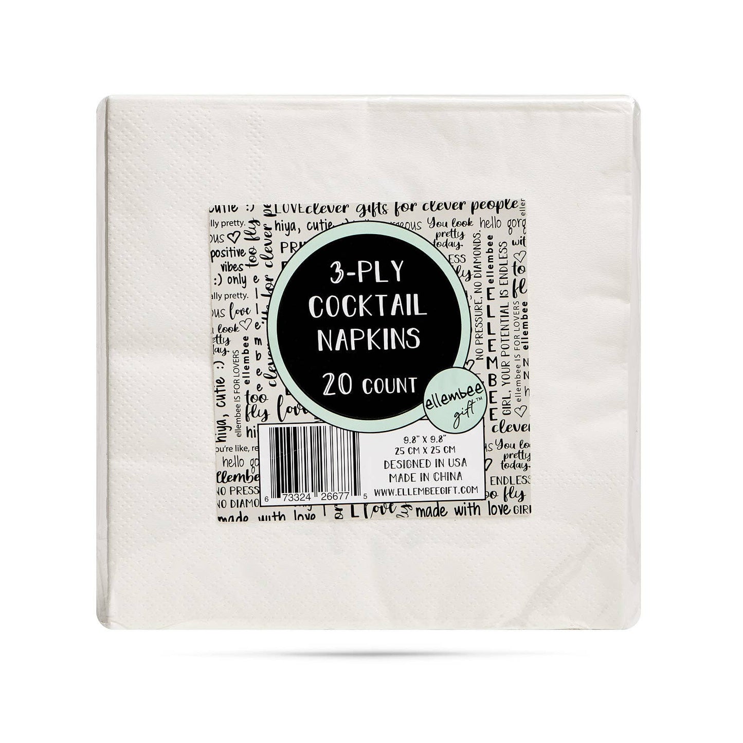 If you ask me if I want a drink & I say no | Cocktail Napkin