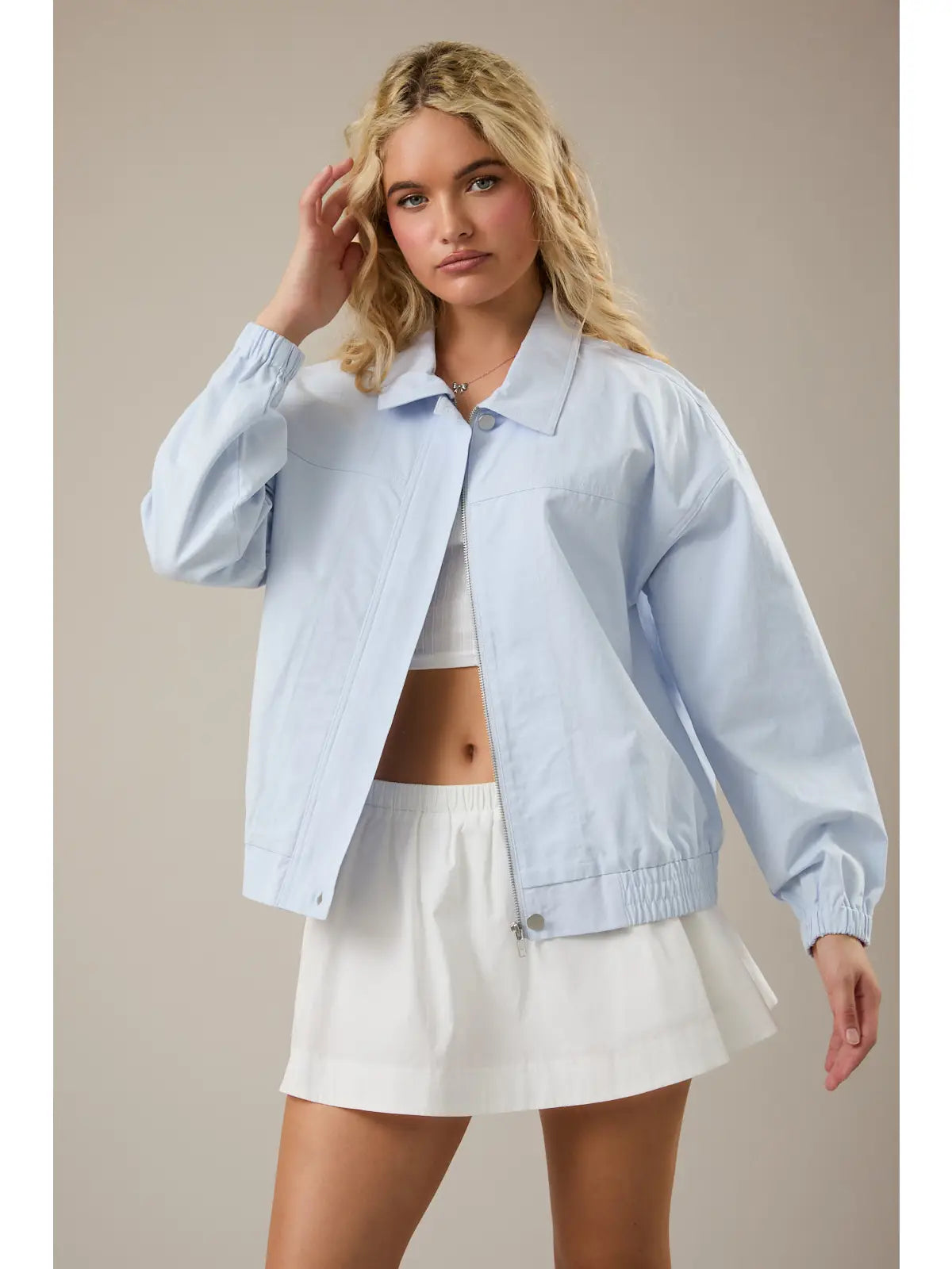 Collared Bomber Jacket