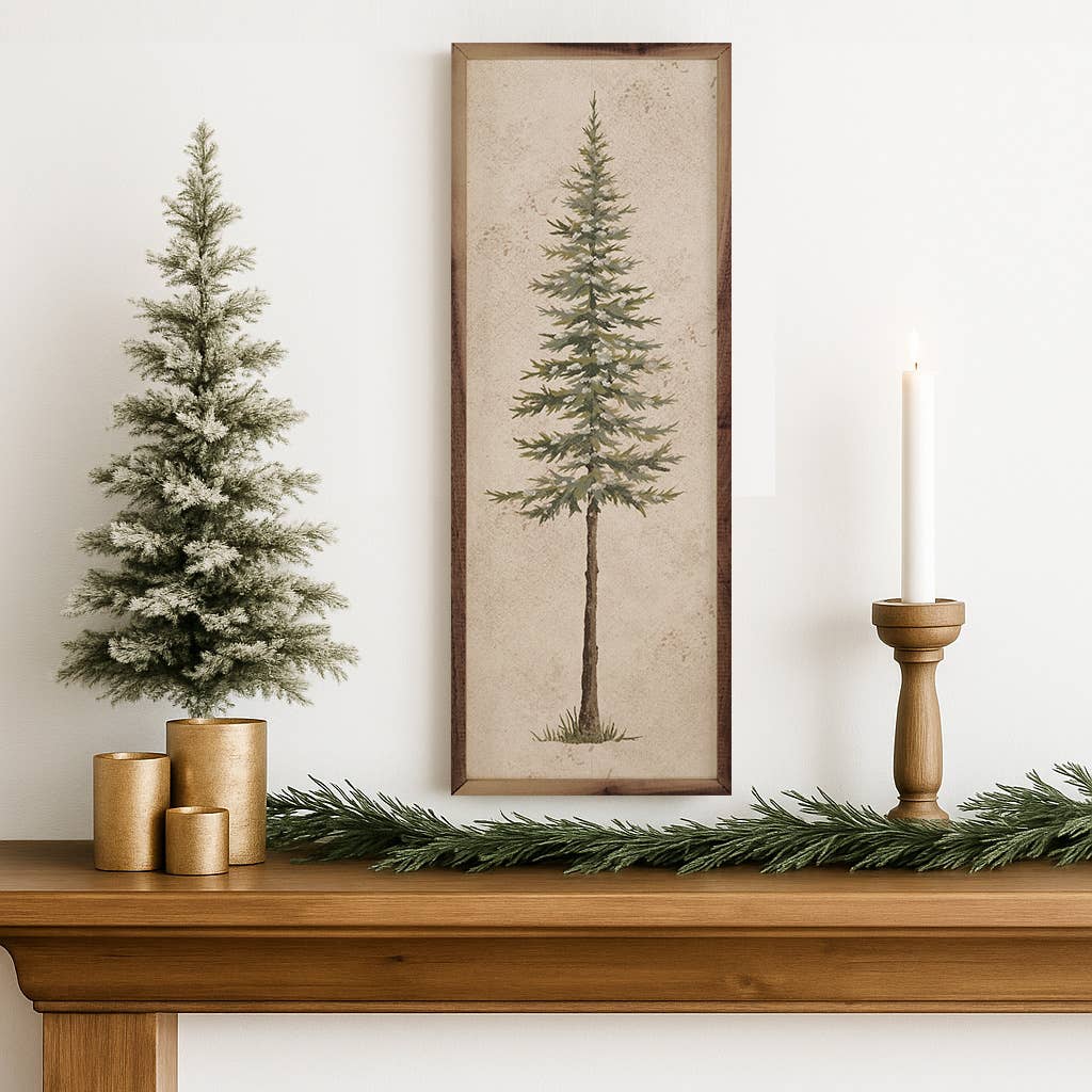 Vintage Pine Tree Art Print