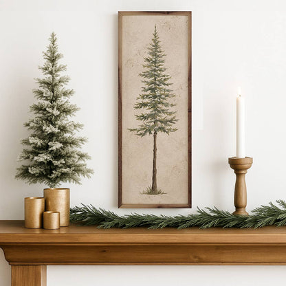 Vintage Pine Tree Art Print