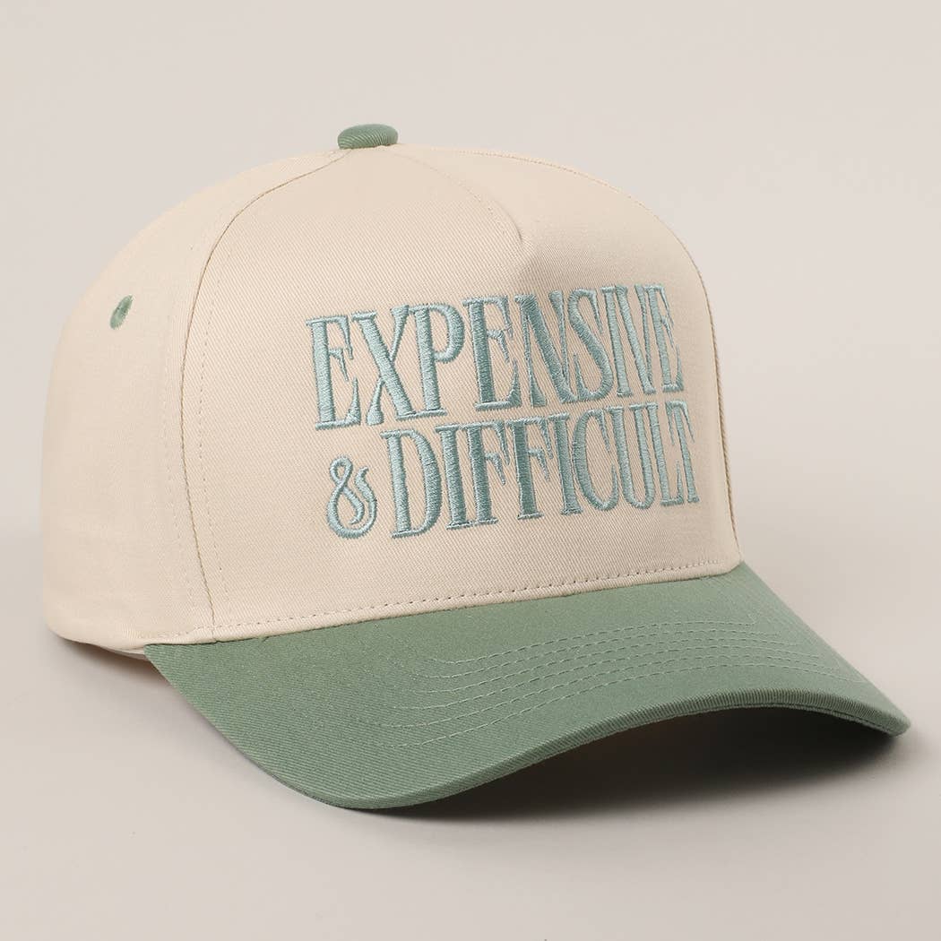 EXPENSIVE and DIFFICULT Embroidered Trucker Hat