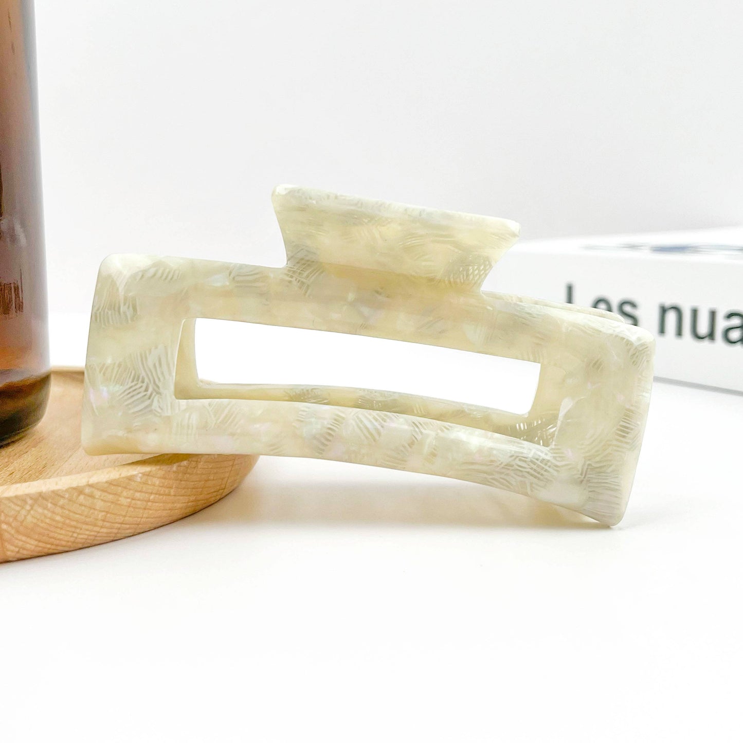 Rectangular Acetate Hair Claw, Premium Quality Hair Clip