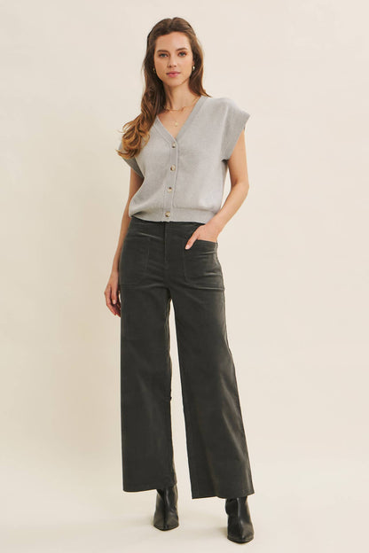 Cozy Chic Corduroy Wide-Leg Pants