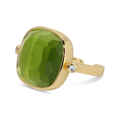 Ms. Reliability Square Stone Ring