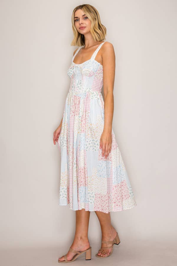 Botanic Multi Pattern Dress
