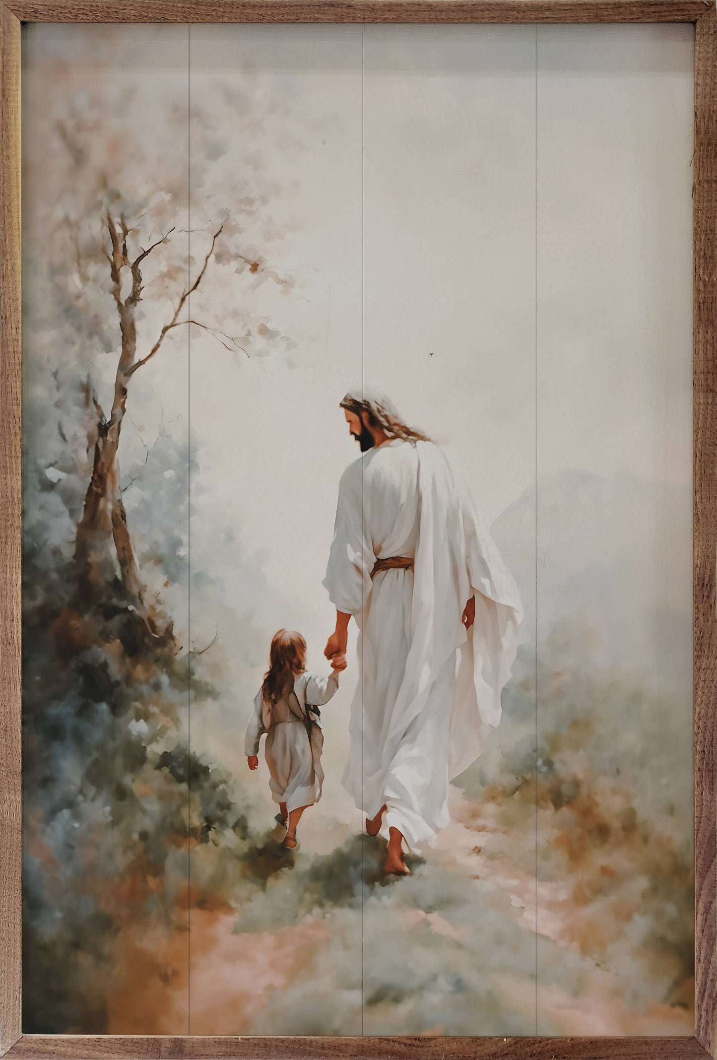 Walking With Jesus Hands Art Print